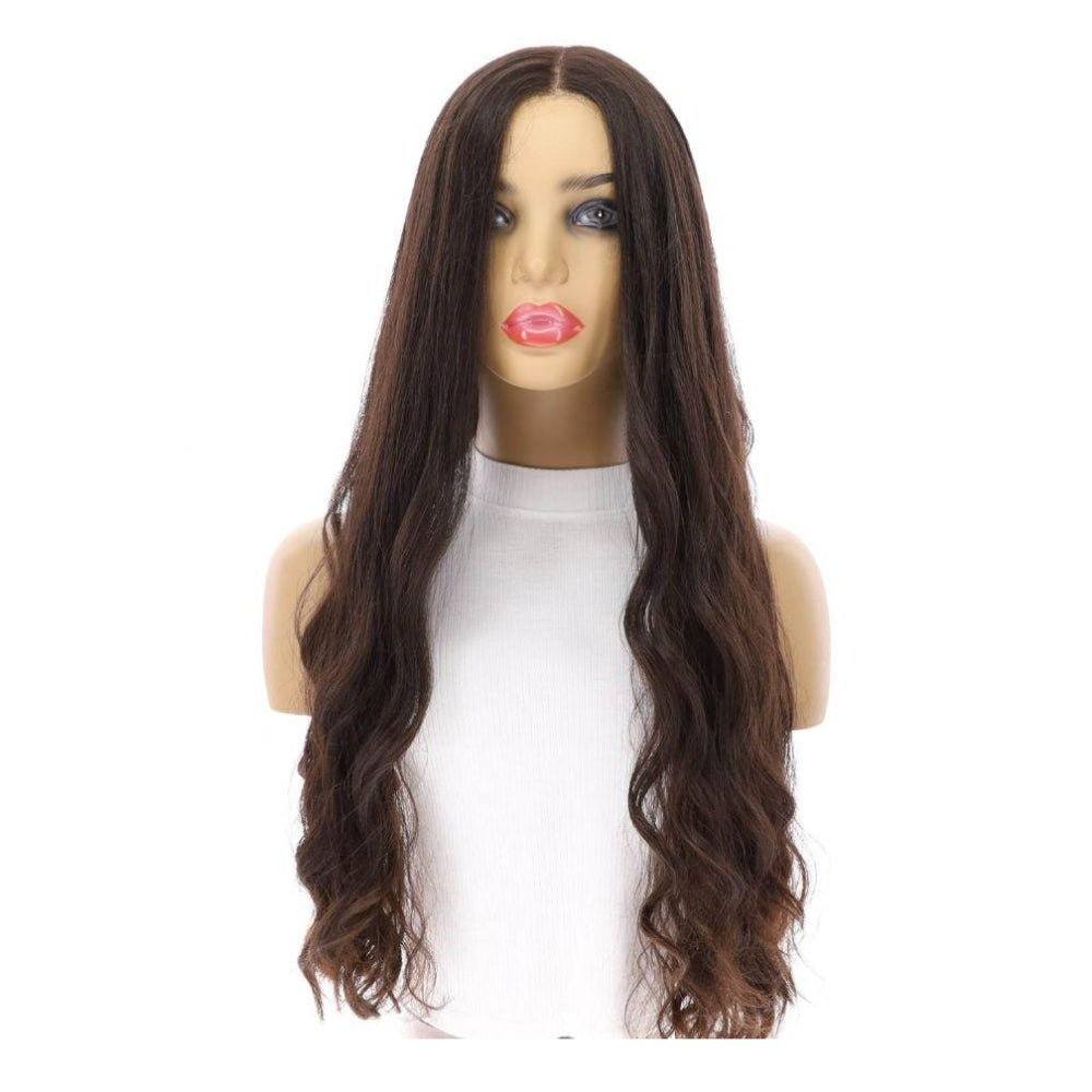 26" Divine Luxe Lace Top Wig #1B Black Wavy