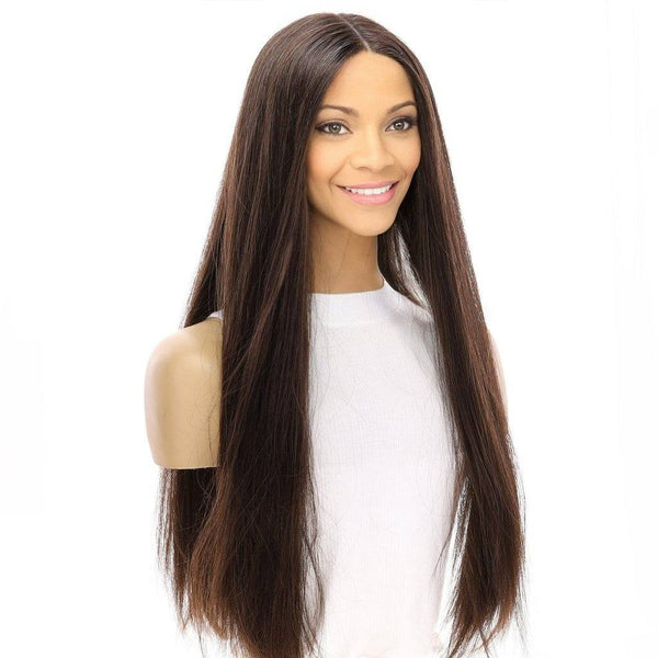 26" Divine Lace Top Wig Dark Brown