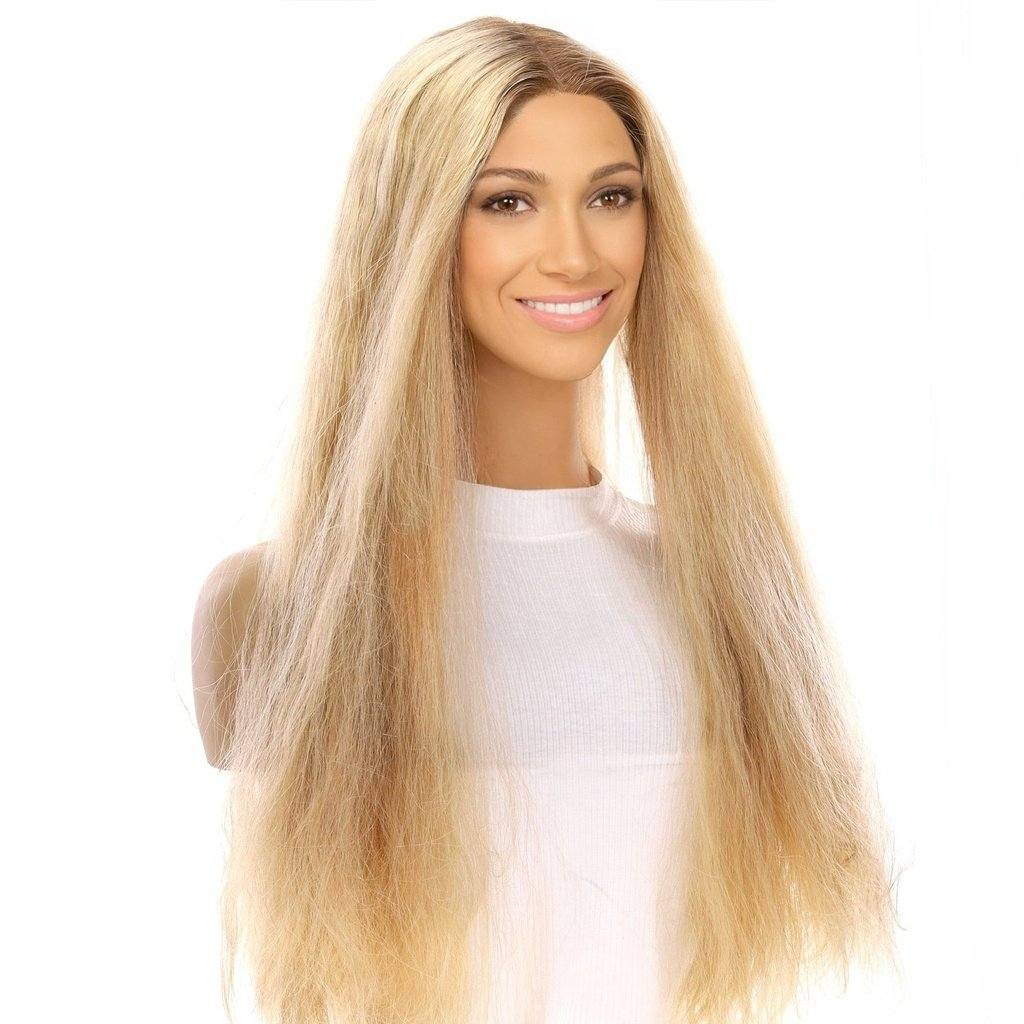 26" Divine Lace Top Wig Golden Blonde Wavy