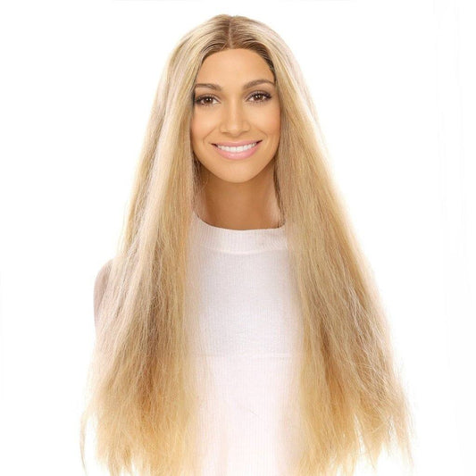 26" Divine Lace Top Wig Golden Blonde Wavy