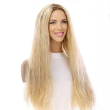 26" Divine Lace Top Wig Beige Blonde Wavy
