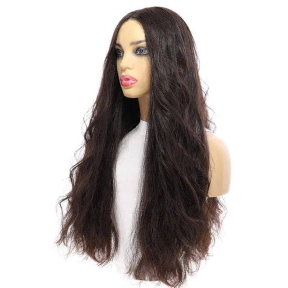 26" Divine Lace Top Wig Soft Black Wavy