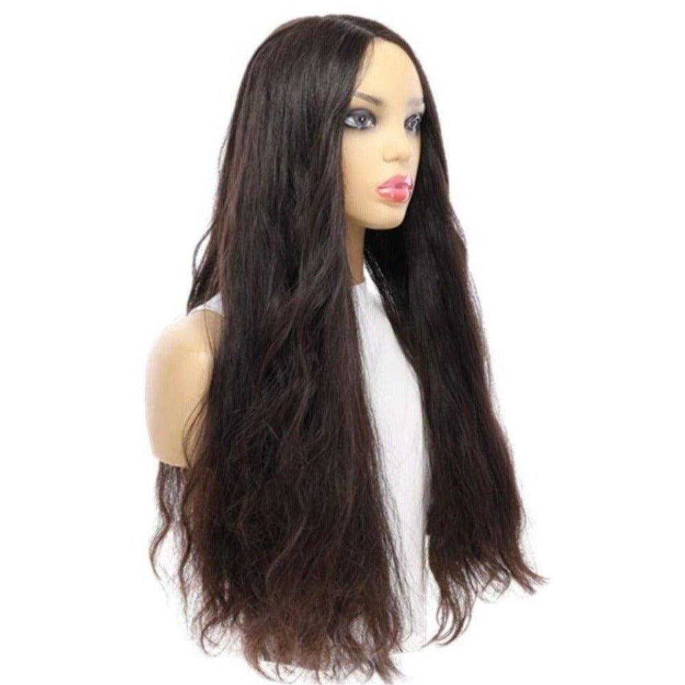 26" Divine Lace Top Wig Soft Black Wavy