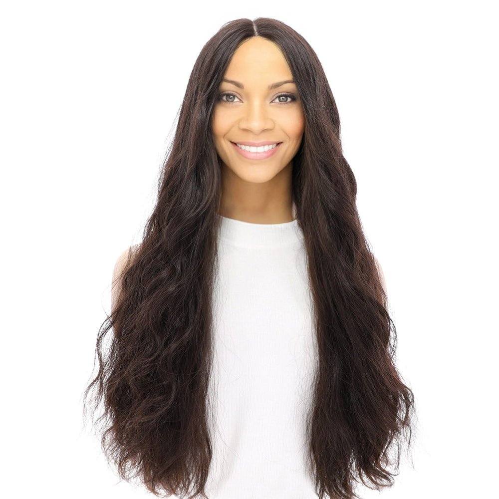 26" Divine Lace Top Wig Soft Black Wavy