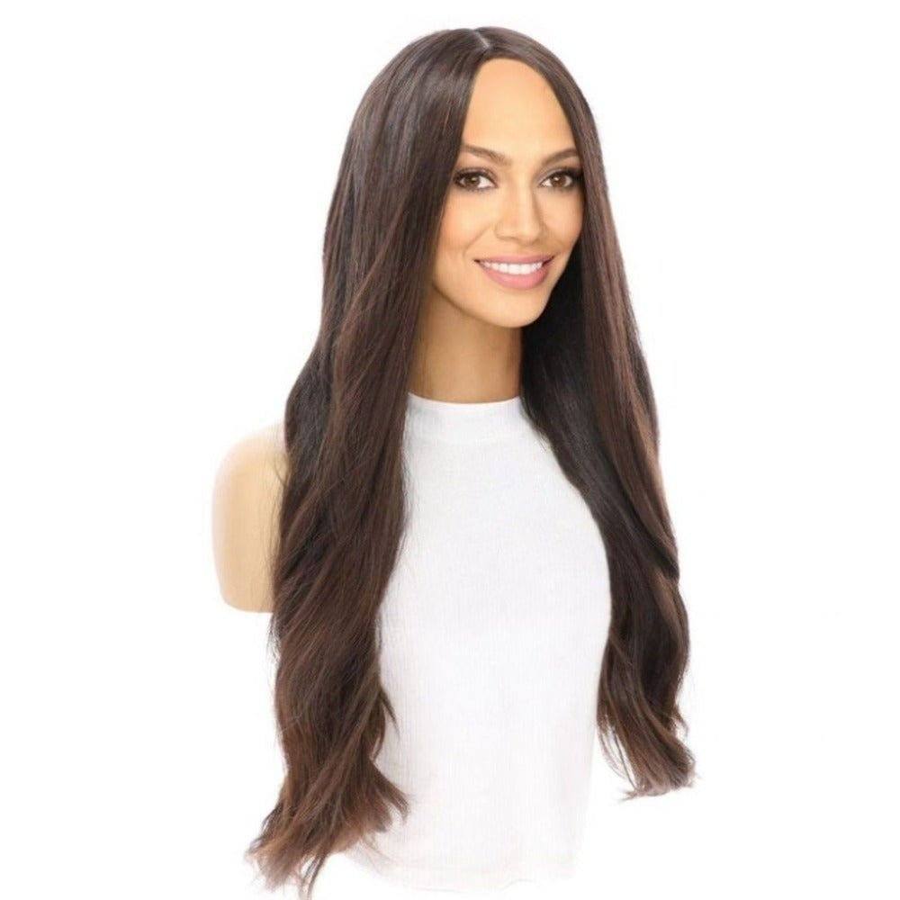 26" Luxe Silk Top Wig #4 Dark Brown