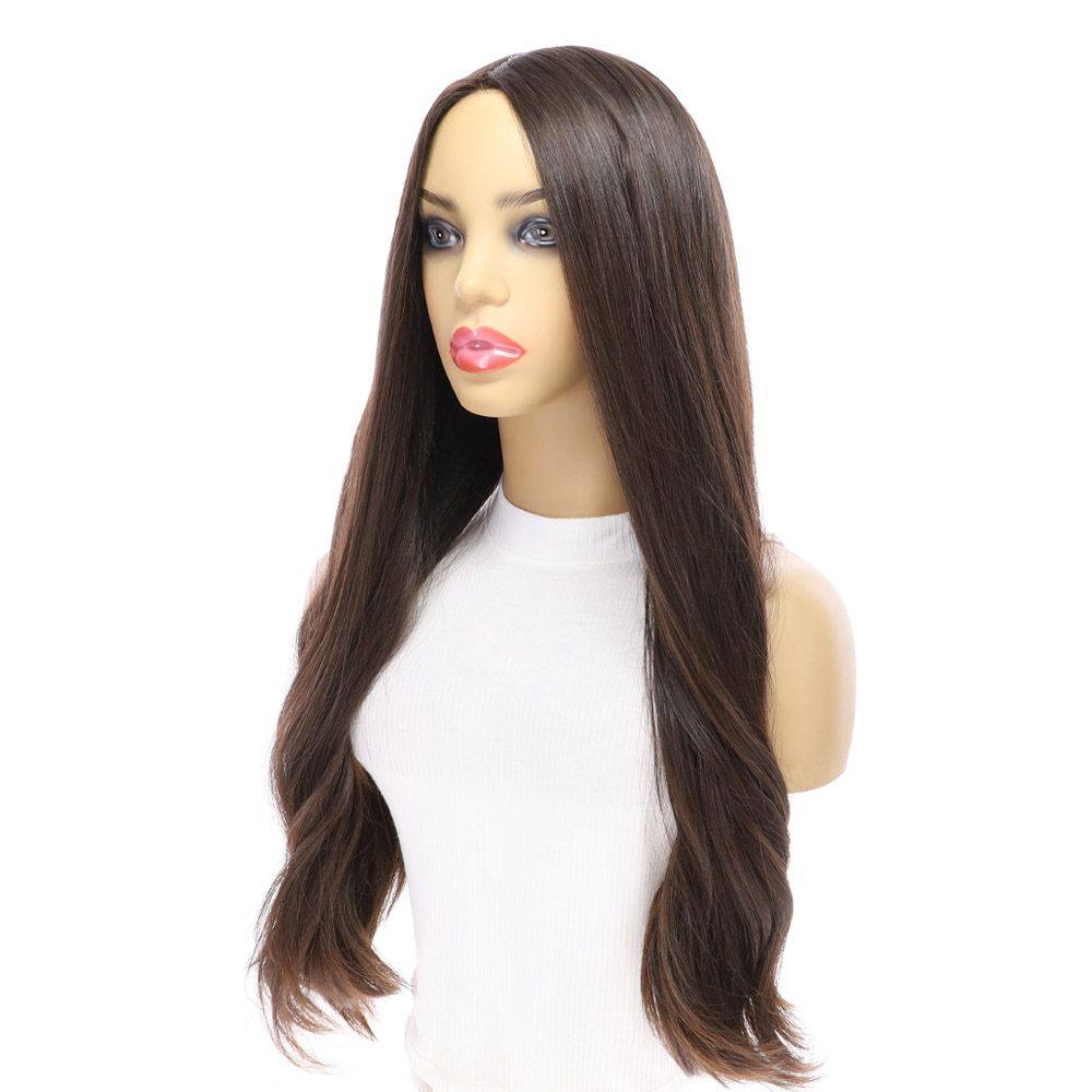26" Luxe Silk Top Wig #4 Dark Brown