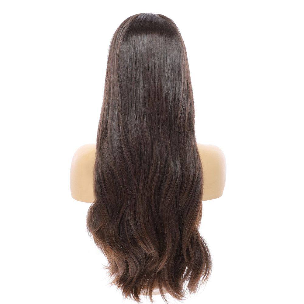 26" Luxe Silk Top Wig #4 Dark Brown