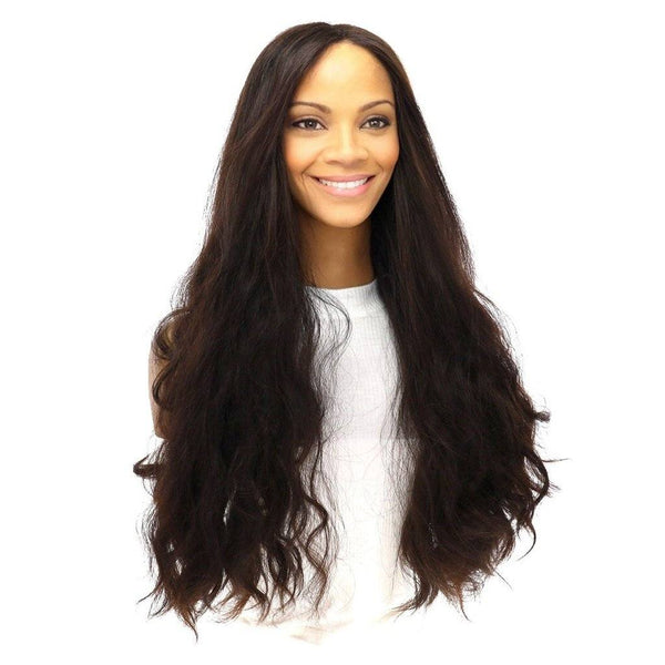 26" Secret Lace Top Wig #2 Neutral Dark Brown Wavy