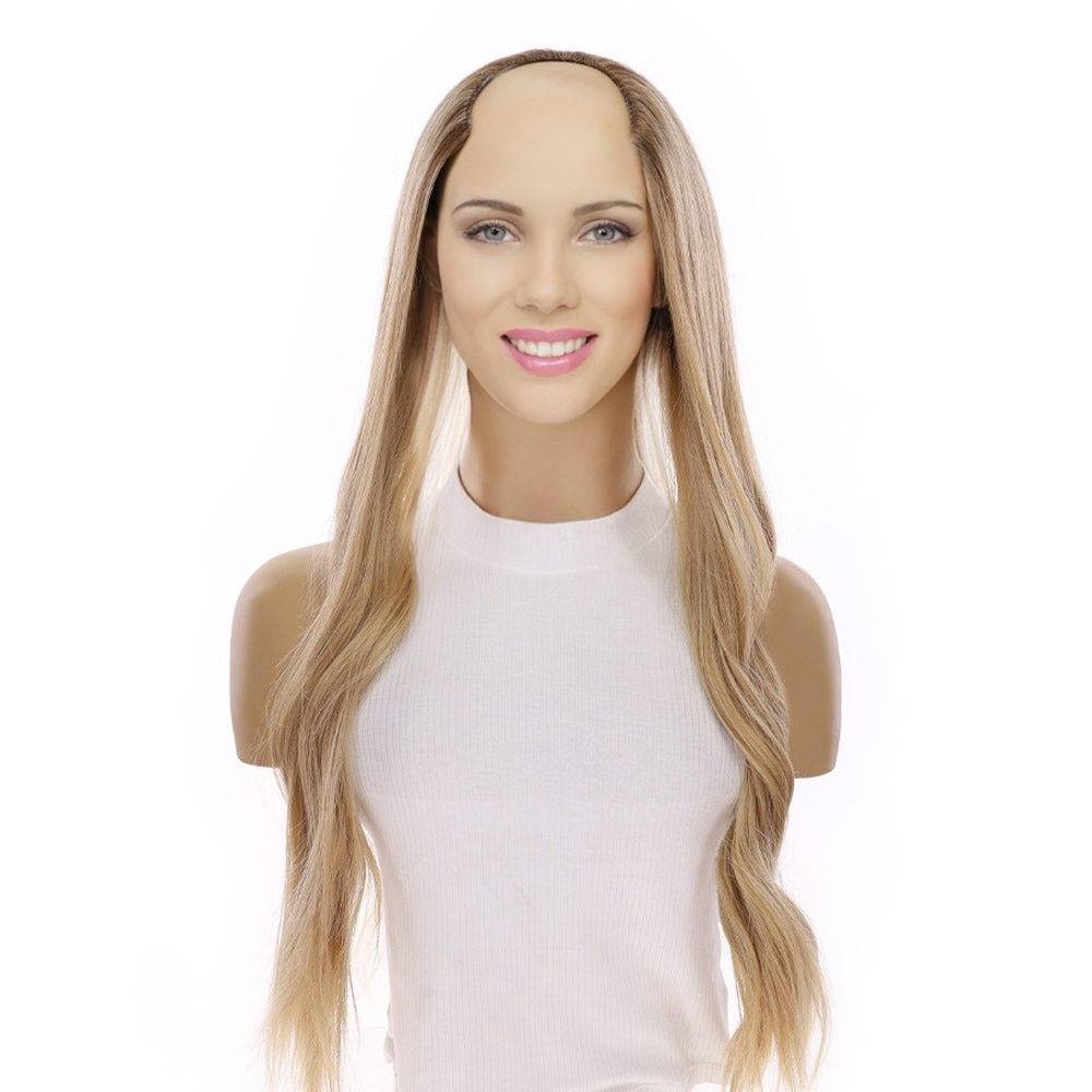 26" U-Shape Wig Golden Blonde