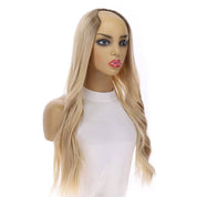26" U-Shape Wig Platinum Blonde