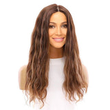 26" Ponytail Silk Top Wig Medium Brown Babylight Wavy