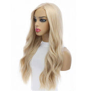 26" Amber Silk Top Wig Platinum Blonde without Rooting