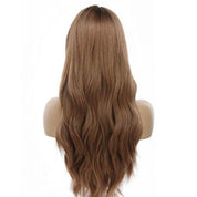 26" Amber Silk Top Wig Strawberry Blonde w/ Rooting