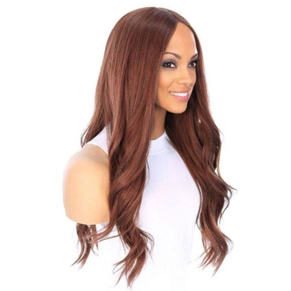 26" Ponytail Silk Top Wig Auburn