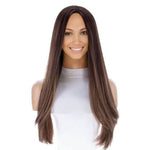 26" Ponytail Silk Top Wig Medium Brown Babylight