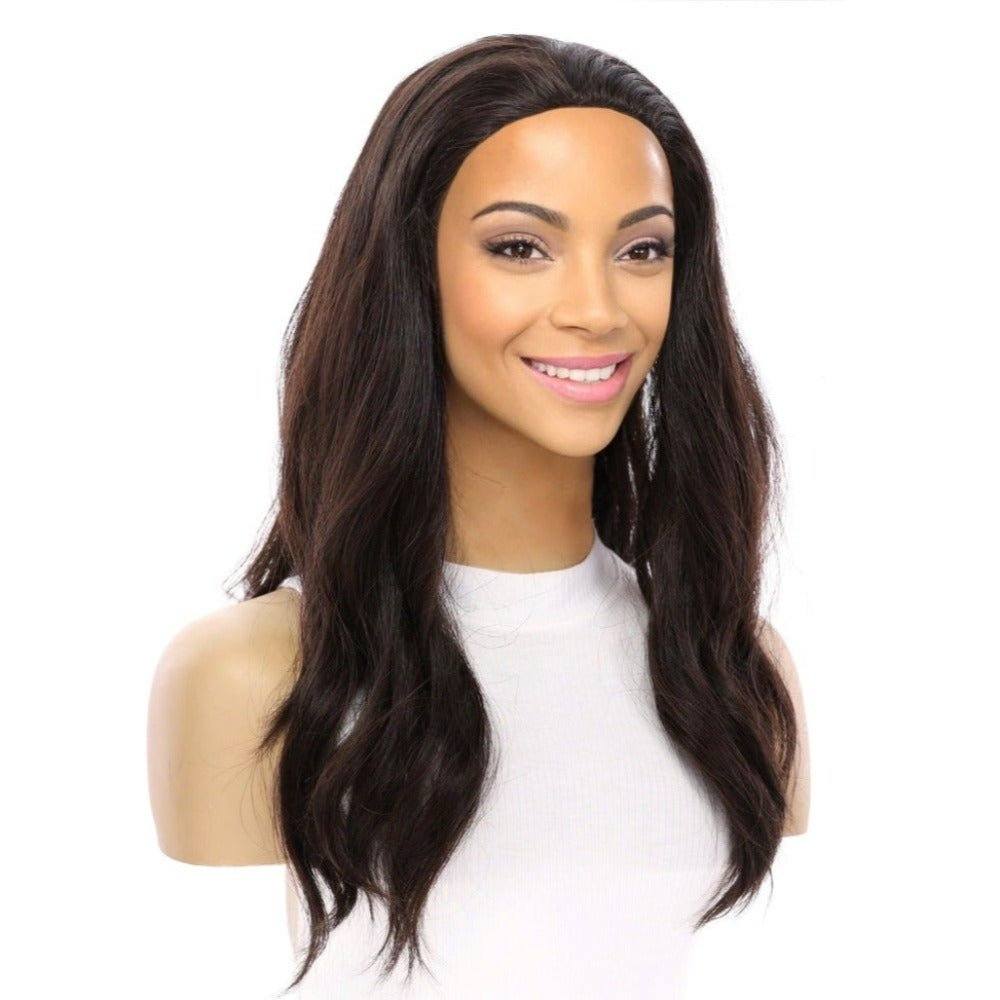 4 Bandfall Wig Natural Black Wavy