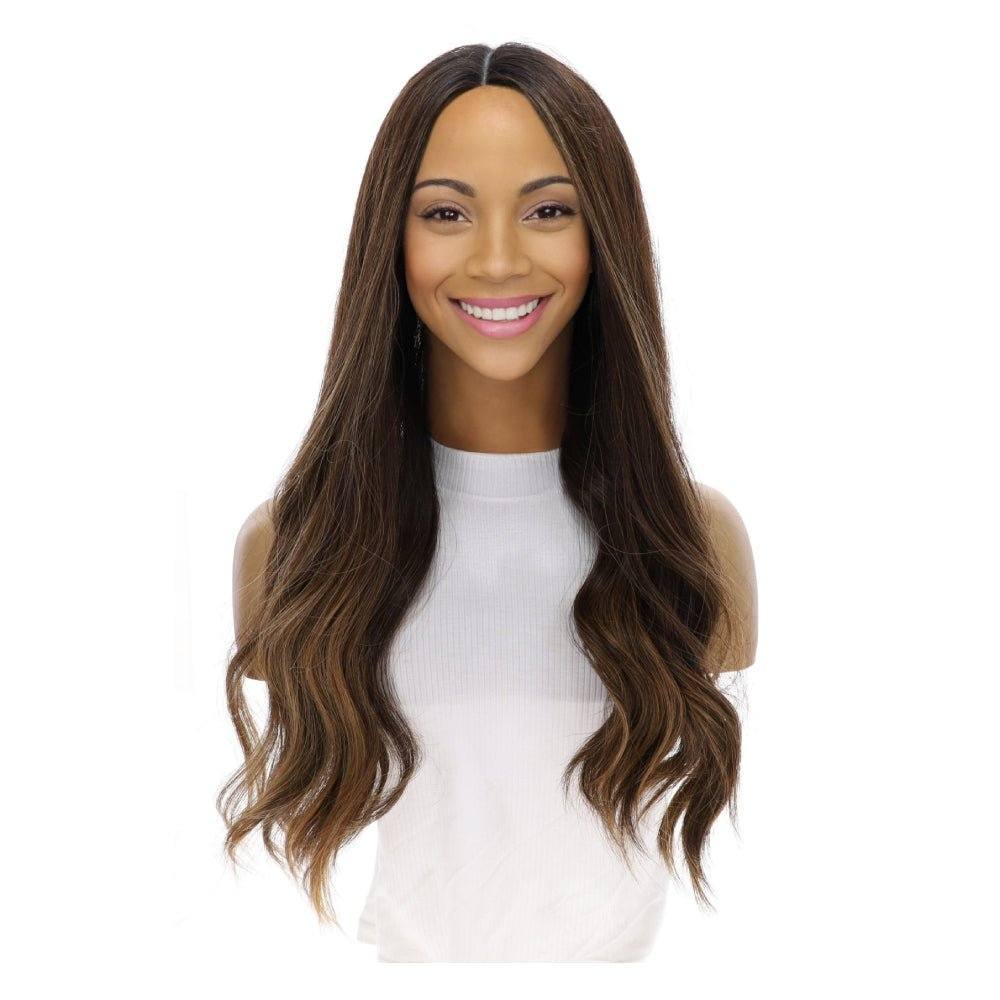 24" Divine Lace Top Topper Dark Brown Balayage