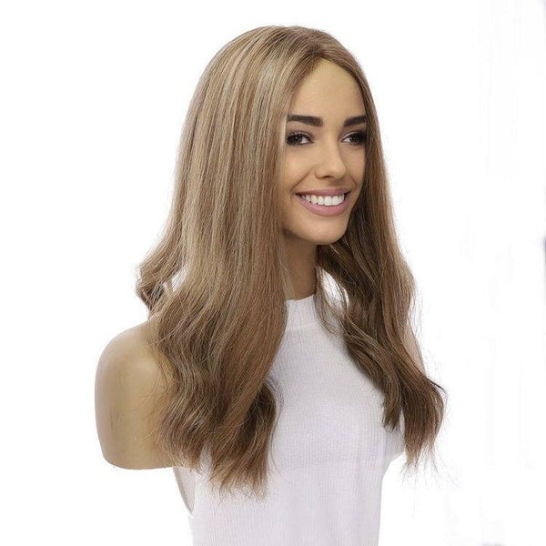 18" Emerald Silk Top Topper Medium Blonde