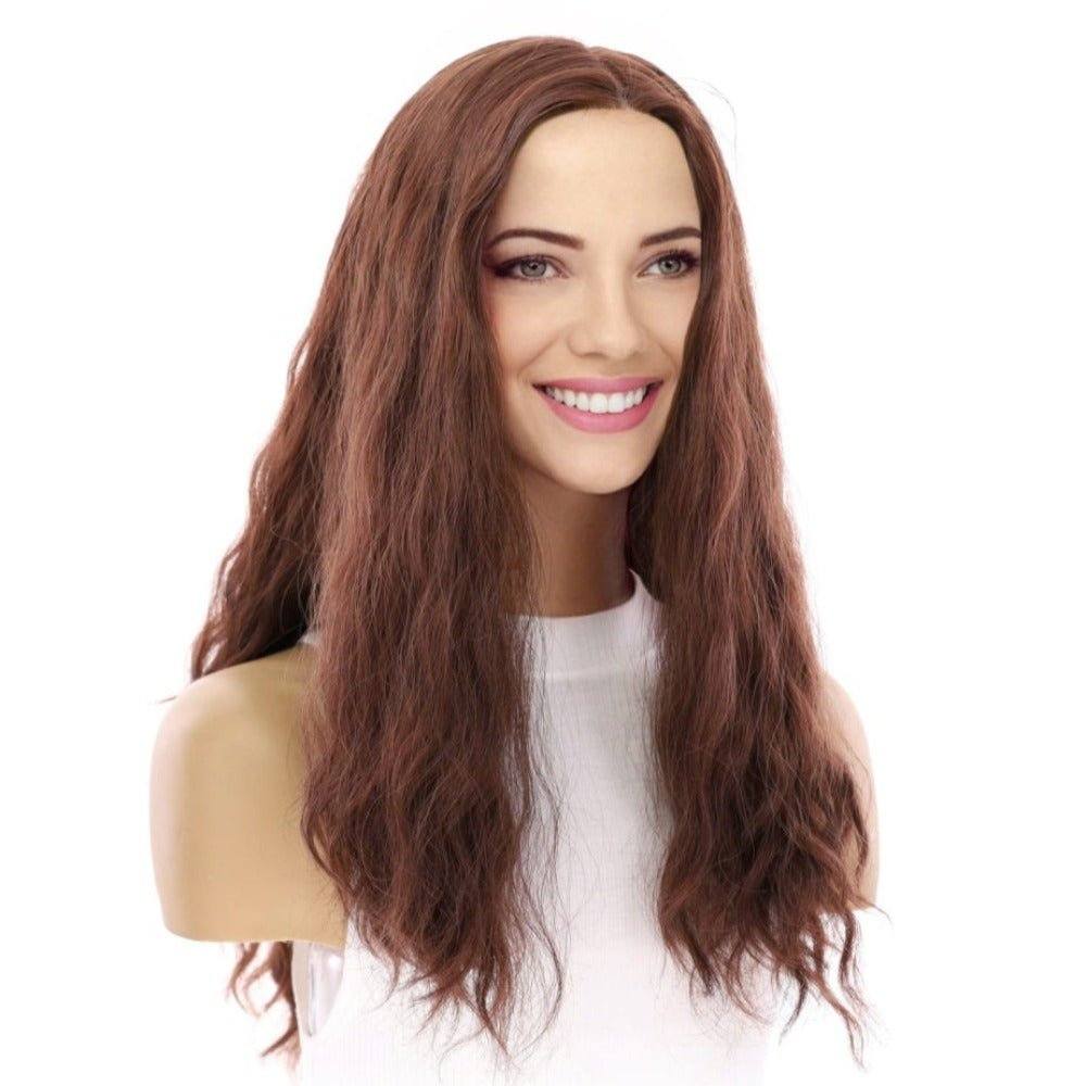 24" Gisele Silk Top Wig Auburn Wavy