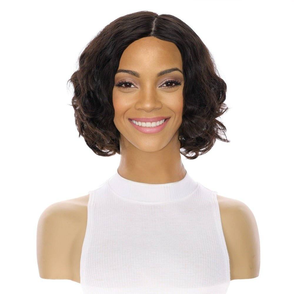 12" Luxe Pixie Silk Top Wig #2 Neutral Dark Brown Wavy