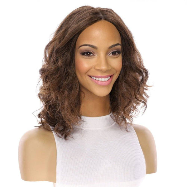 13" Luxe Bob Silk Top Wig #5 Warm Dark Brown Wavy
