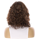 13" Luxe Bob Silk Top Wig #5 Warm Dark Brown Wavy