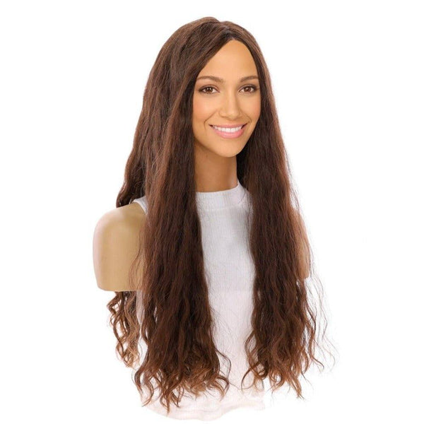 26" Luxe Silk Top Wig #6 Neutral Medium Brown Wavy