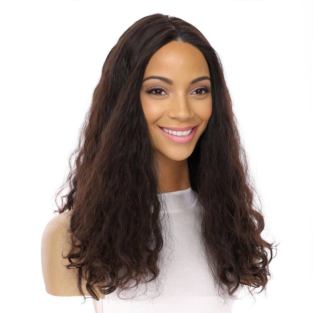 20" Luxe Silk Top Wig #2 Neutral Dark Brown Wavy