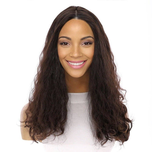 20" Luxe Silk Top Wig #2 Neutral Dark Brown Wavy