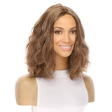 13" Luxe Bob Silk Top Wig #12 Warm Light Brown Wavy