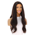 24" Luxe Silk Top Wig #2 Dark Brown