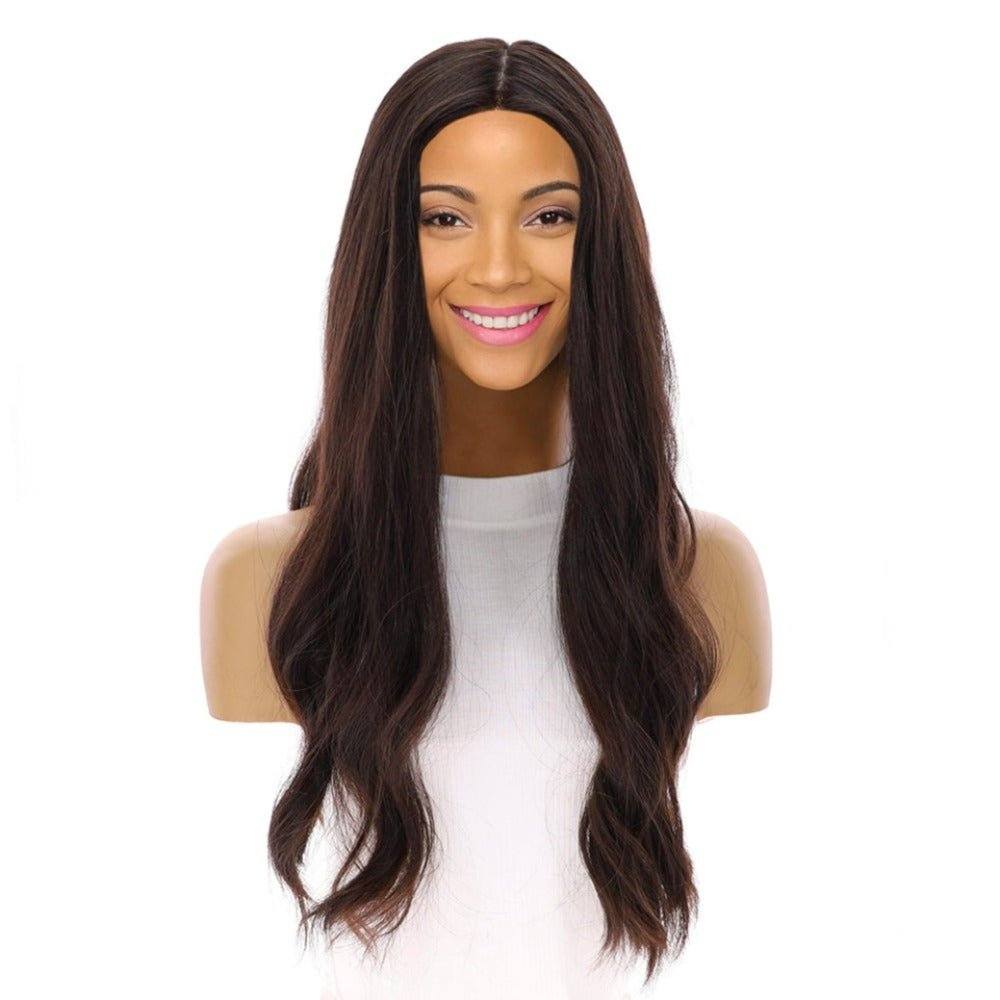 24" Luxe Silk Top Wig #2 Dark Brown
