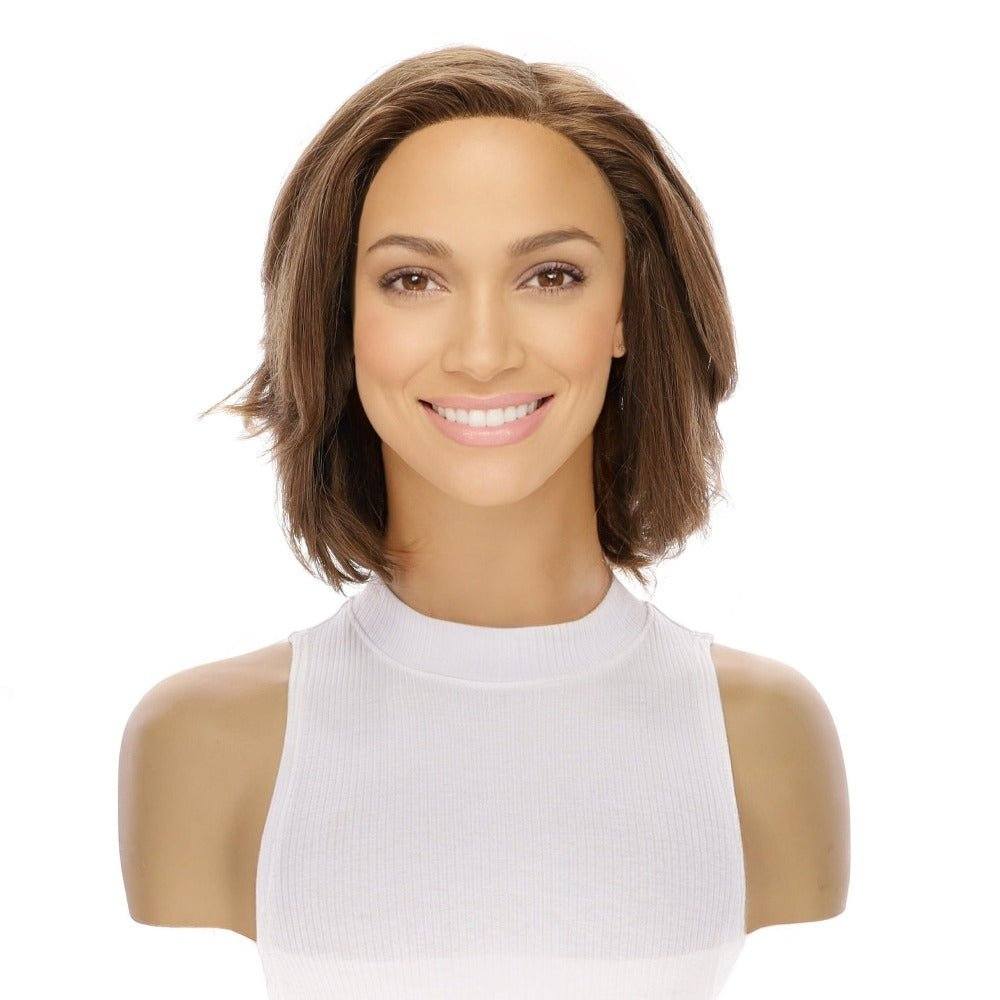 12" Luxe Pixie Silk Top Wig #12 Warm Light Brown