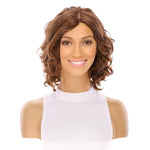 12" Luxe Pixie Silk Top Wig #8 Warm Medium Brown Wavy