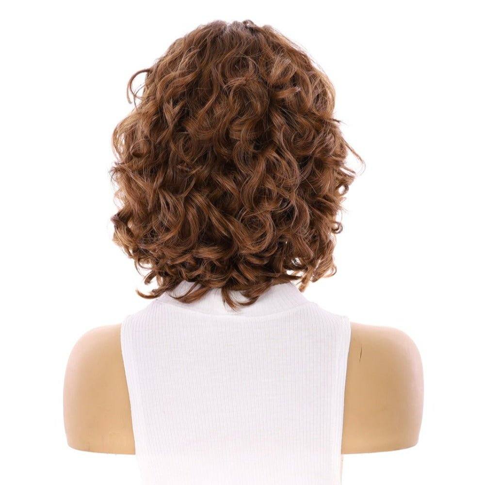 12" Luxe Pixie Silk Top Wig #8 Warm Medium Brown Wavy