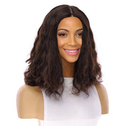16" Luxe Silk Top Wig #2 Neutral Dark Brown Wavy