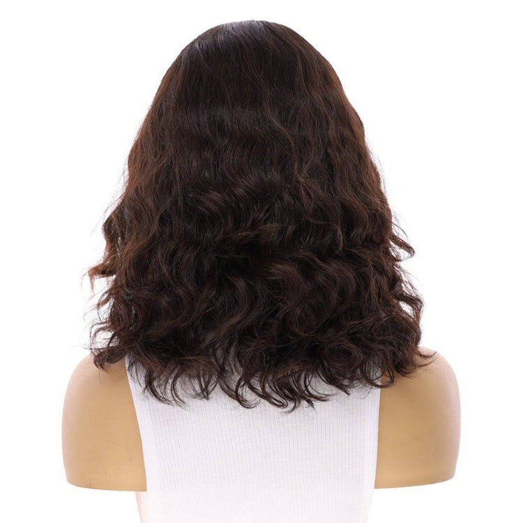 16" Luxe Silk Top Wig #2 Neutral Dark Brown Wavy