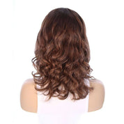 16" Divine Luxe Lace Top Topper #6 Neutral Medium Brown Wavy