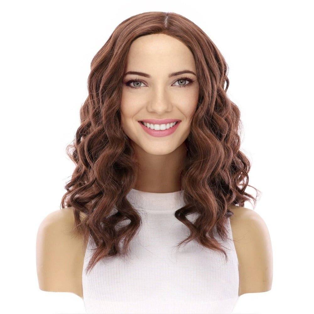 19" Nicole Silk Top Wig Auburn Wavy