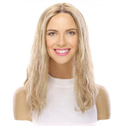 18" Princess Silk Top Wig Ash Blonde Wavy