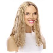 18" Princess Silk Top Wig Ash Blonde Wavy