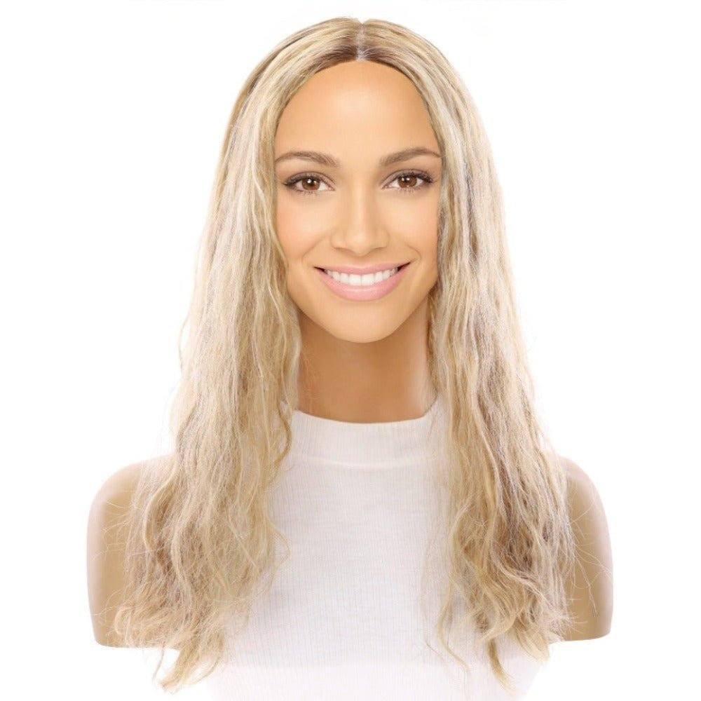 20" Princess Silk Top Wig Ash Blonde Wavy