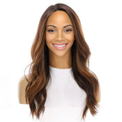 22" Reese Silk Top Wig Dark Brown w/ Balayage