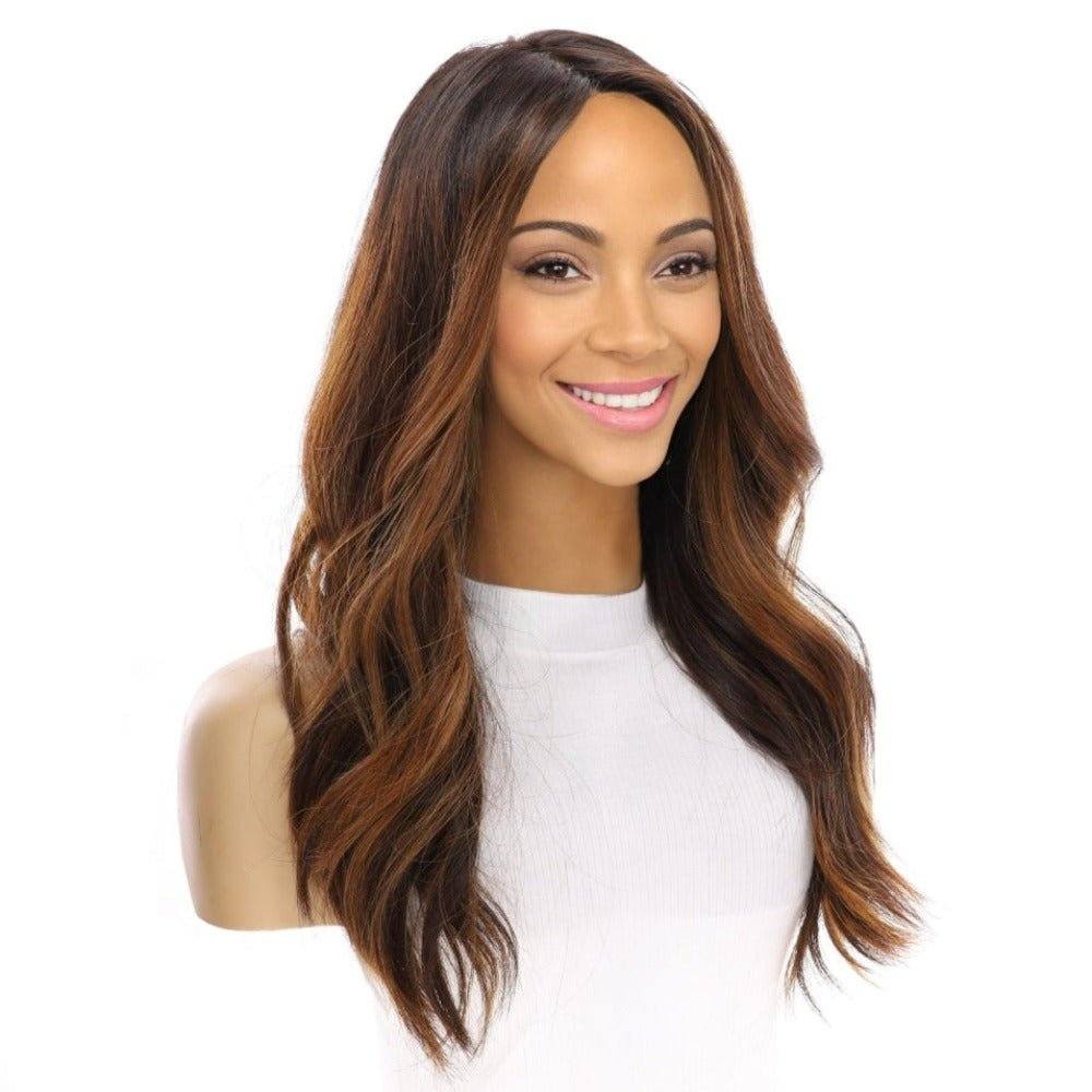 22" Reese Silk Top Wig Dark Brown w/ Balayage