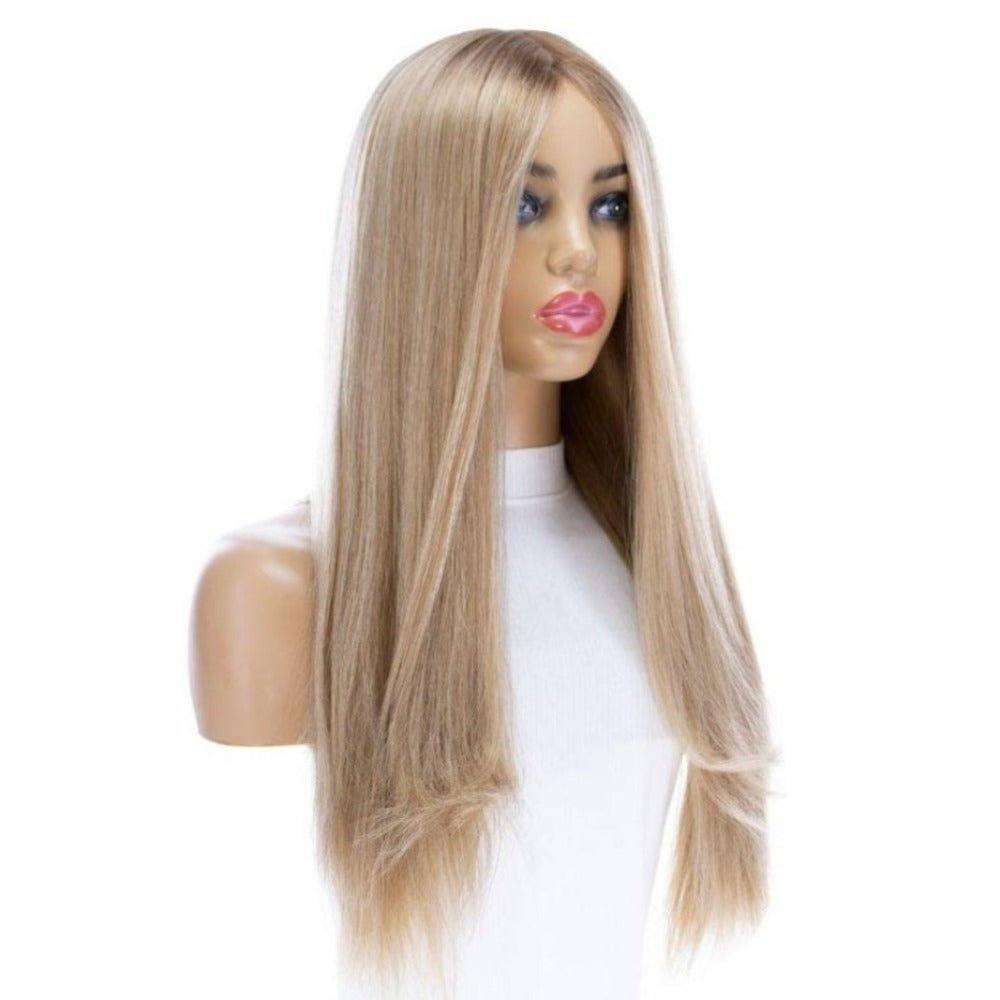 26" Amber Silk Top Wig Ash Blonde