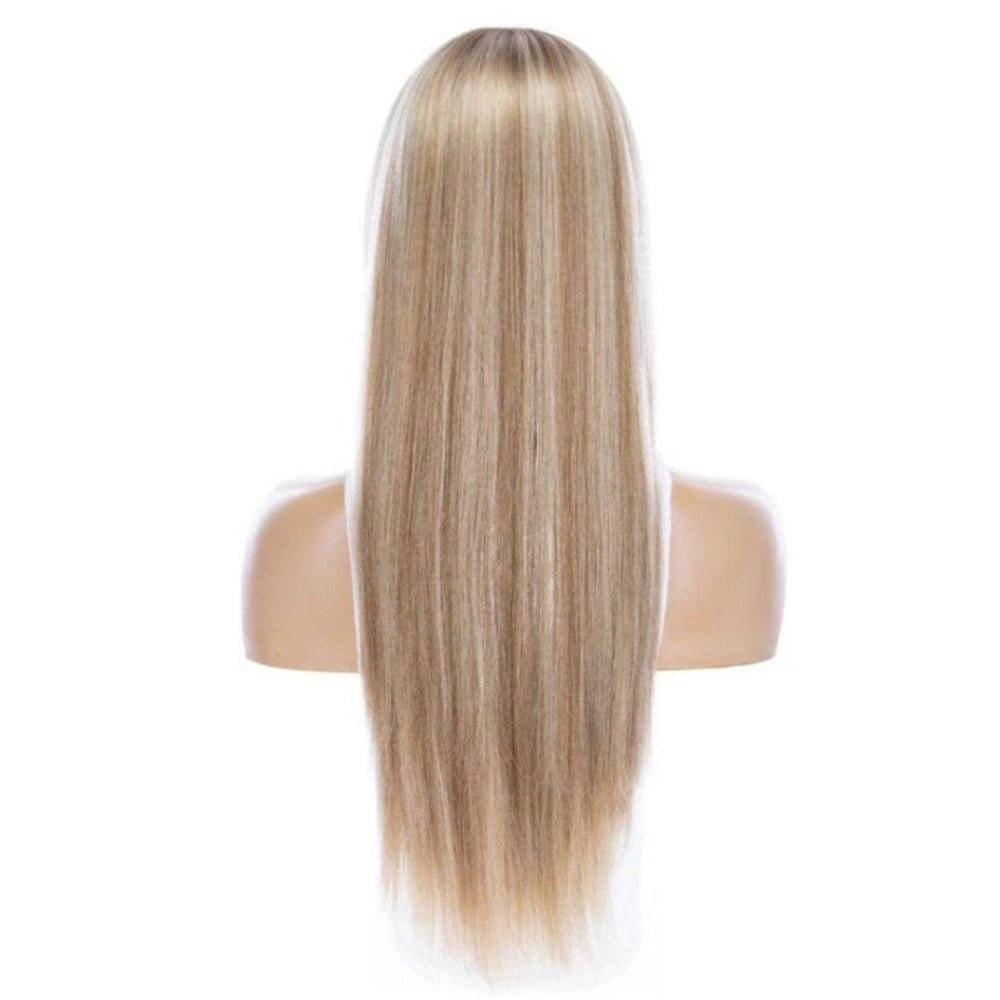 26" Amber Silk Top Wig Ash Blonde