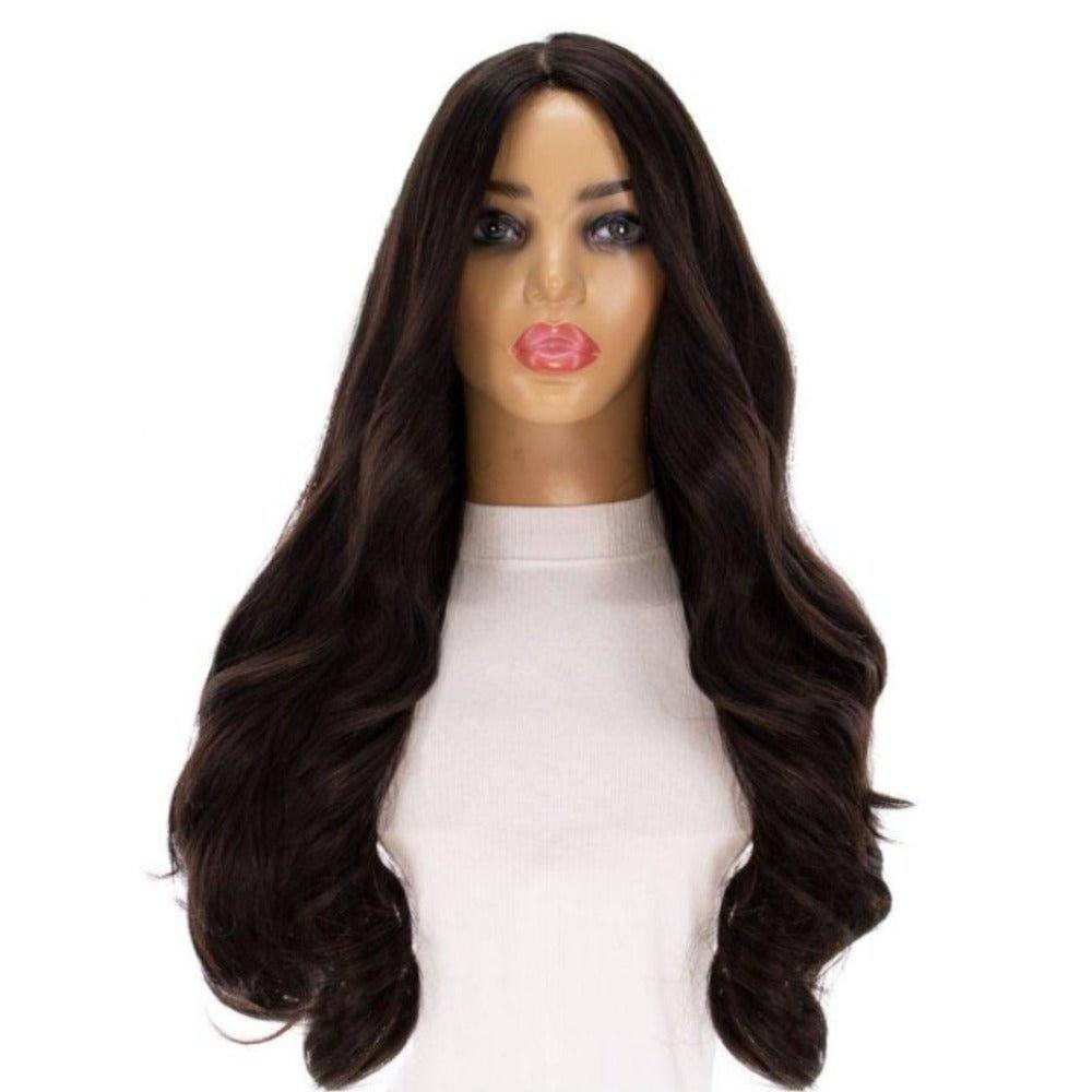 26" Amber Silk Top Wig Natural Black