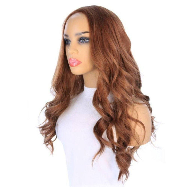 26" Amber Silk Top Wig Copper