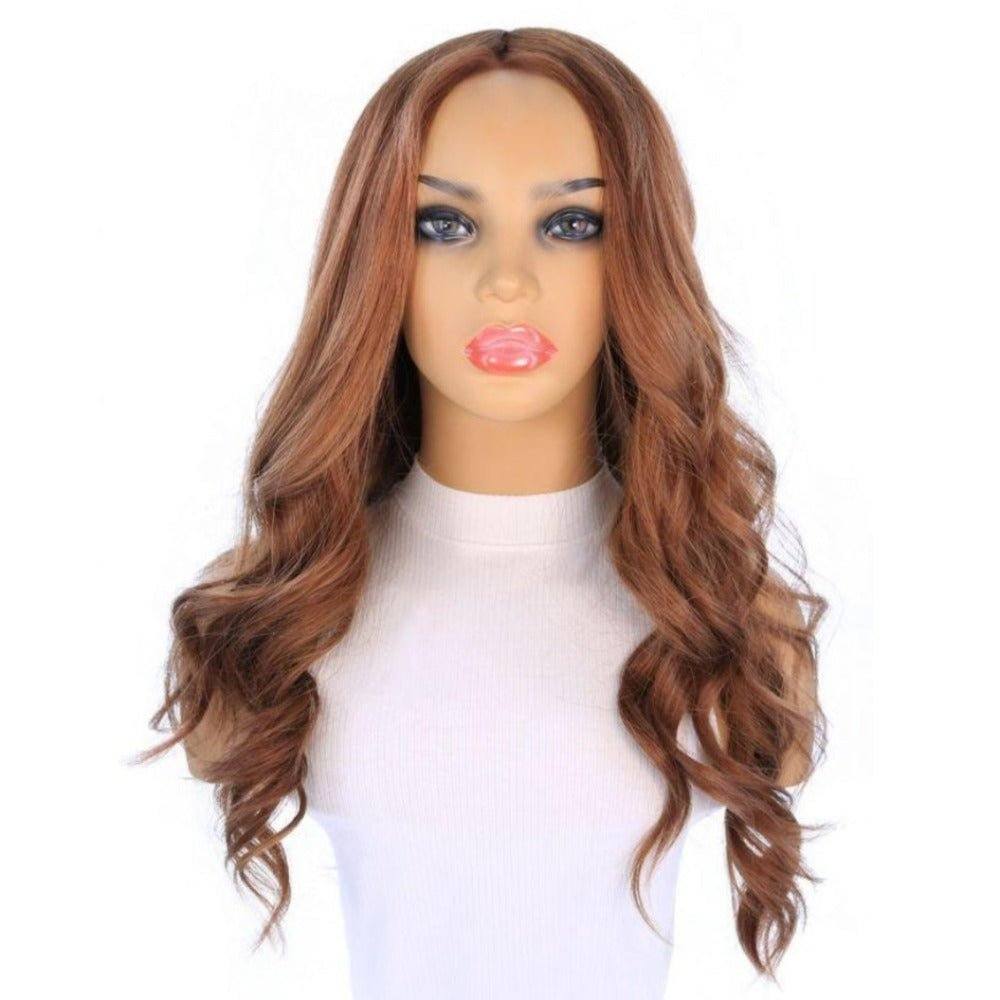 26" Amber Silk Top Wig Copper