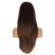 26" Amber Silk Top Wig Dark Brown Balayage
